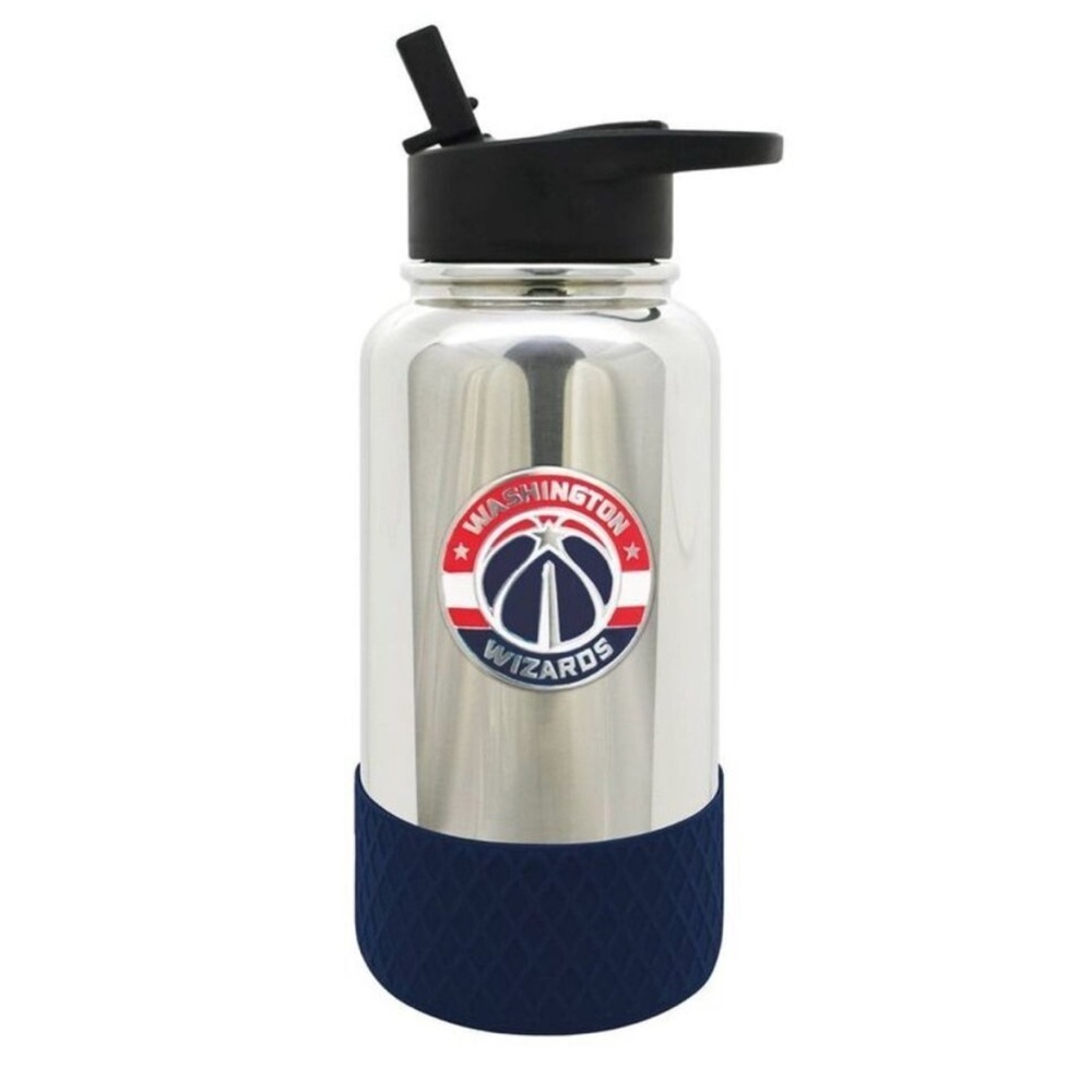 Washington Wizards Silver Water Bottle 32 oz